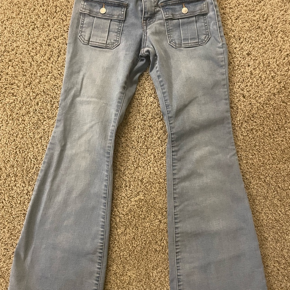 Girls Adjustable Waist Bell Bottoms